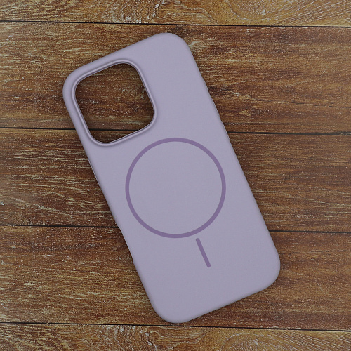 Чехол-накладка для iPhone 16 Pro Max, Silicon Case, магнитный (MagSafe), без лого, X-CASE, сиреневый