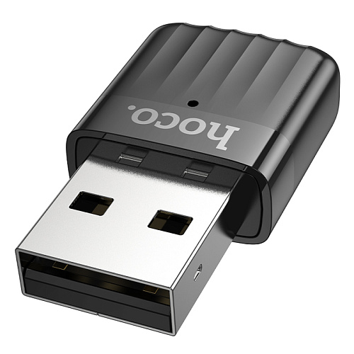 USB адаптер Wi-Fi5 двухдиапазонный (USB2.0 2.4ГГц до 650Мбит/с), HI33, HOCO, черный