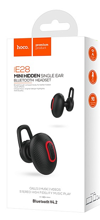 BT гарнитура Hoco, E28 Cool road (универсальная для всех телефонов),черный