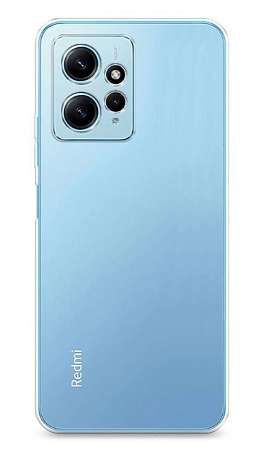 Чехол силиконовый для Xiaomi Redmi Note 12 (4G), c защитой камеры, X-CASE, прозрачный