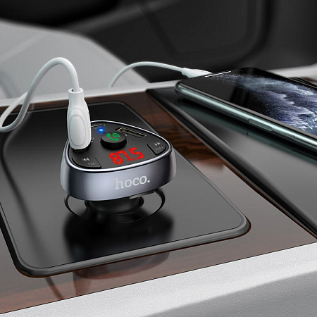 Bluetooth FM модулятор, E51, HOCO, черный