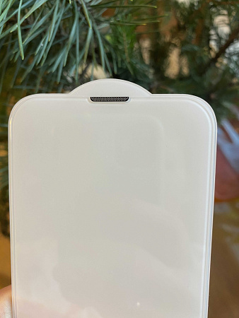 Защитное стекло на iPhone 13/13 Pro/14/16e (6.1), 20D, с сеточкой для динамика, прозрачное, X-CASE