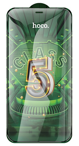 Защитное стекло на iPhone 12 Pro Max (6.7) G12, HOCO, Full screen HD 5D larg, черное