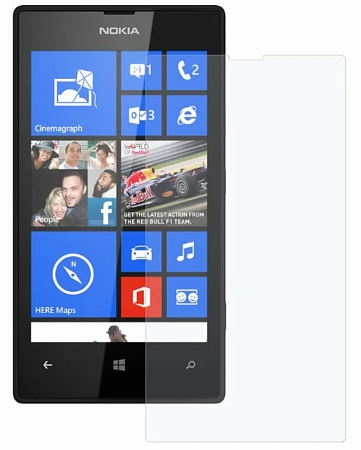 Защитное стекло на Microsoft Lumia 520\525, прозрачное, X-CASE
