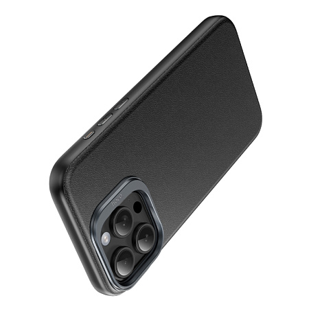 Чехол для iPhone 15 Pro Max, TPU+PU, Магнитный (MagSafe), AS8, HOCO, черный