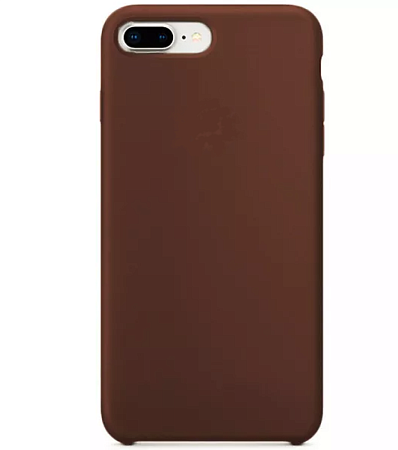 Чехол-накладка для iPhone 7 Plus/8 Plus, Silicon Case, коричневый