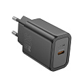 Сетевое зарядное устройство, 1 PD 30W (N62), HOCO, черный