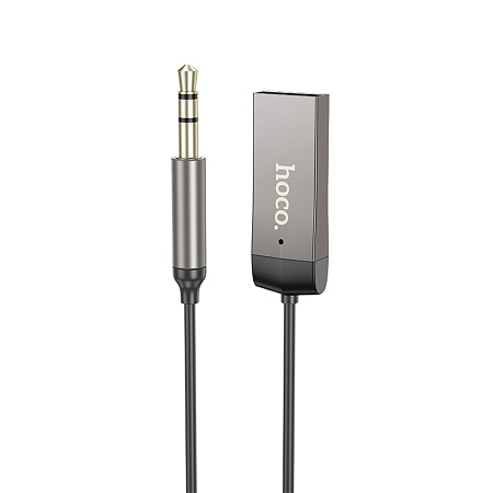 Bluetooth Receiver, E78, HOCO, металлический серый