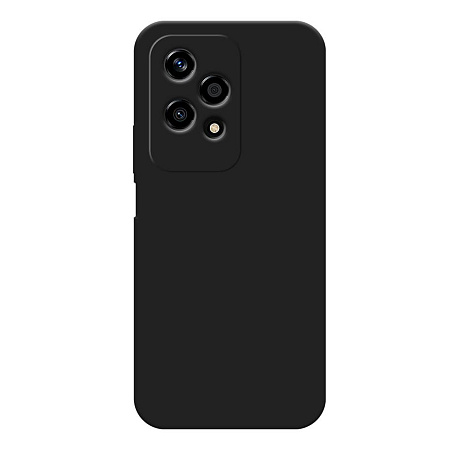 Чехол силиконовый для Honor 200 Lite (5G), с микрофиброй внутри, с защитой камеры, X-CASE, черный