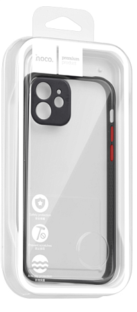 Чехол силиконовый для IPhone 11, Shining series, HOCO, прозрачный с черным