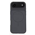Чехол-накладка для iPhone 17 Air, Silicon Case, магнитный (MagSafe), с дизайном, без лого, X-CASE, угольно-серый
