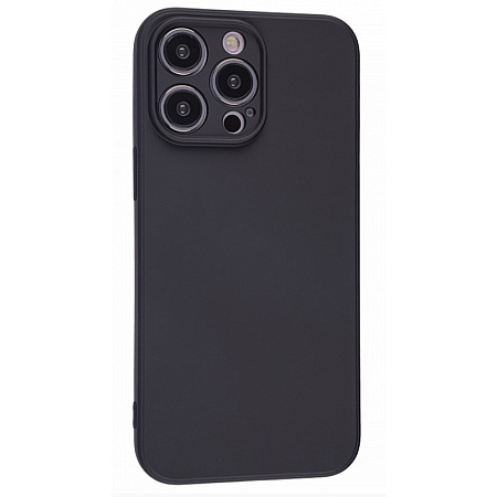 Чехол силиконовый для iPhone 15 Pro Max (6.7), good quality, c защитой камеры, X-CASE, черный