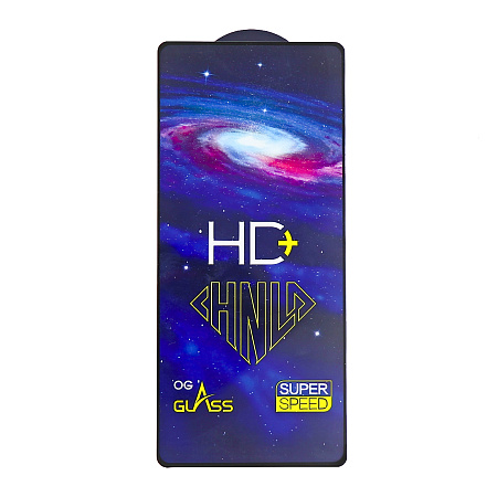 Защитное стекло на Infinix Note 50, HD+, прозрачное с черной рамкой, X-CASE