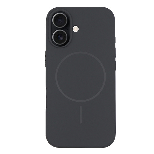 Чехол-накладка для iPhone 17, Silicon Case, магнитный (MagSafe), без лого, X-CASE, угольно-серый