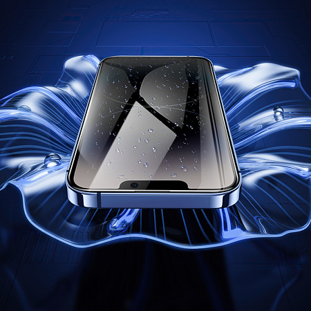 Защитное стекло для iPhone 15/16, A34 Plus, HOCO, Антишпионское стекло, черное