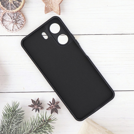 Чехол силиконовый для Xiaomi Redmi 13C (4G)/Redmi 13C (5G)/Poco C65, с микрофиброй вну, с защитой камеры, X-CASE, черный