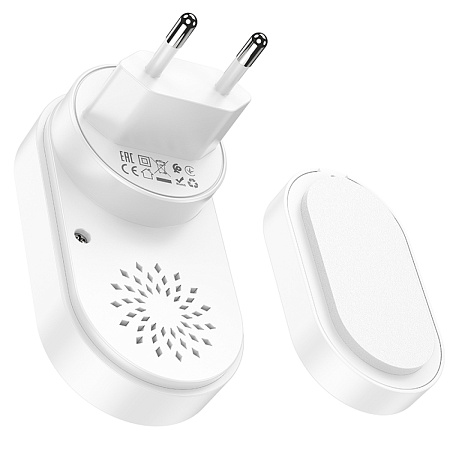 Беспроводной дверной звонок HI25, HOCO, расстояние работы: 150m, белый