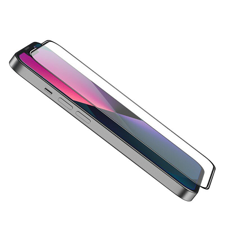 Защитное стекло на iPhone 13 Pro Max (6.7)/14 Plus, A12 Plus, HOCO, Nano, черное
