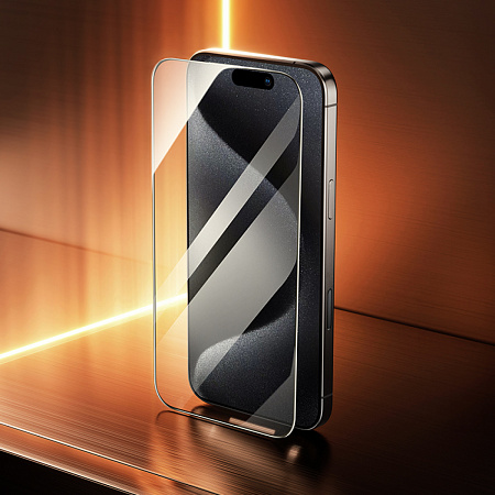 Защитное стекло для iPhone 16 Pro Max, A34 Slim, HOCO, Full screen HD tempered glass 0.2mm, черное