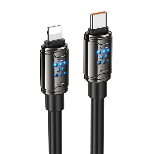 Кабель Lightning to Type-C (PD), HOCO, U143, 1.2м, цвет черный