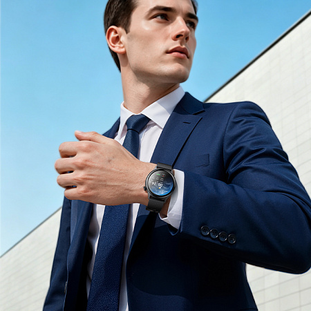 Умные часы Y46 Smart watch Hoco с поддержкой звонков, поддержка функции поиска (Find My) на телефонах Apple, черные