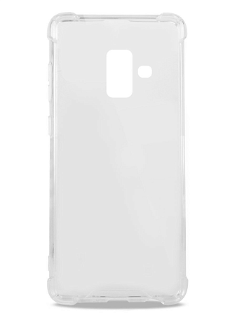 Чехол силиконовый для Samsung A605G, Galaxy A6 Plus (2018), усиленные края, прозрачный