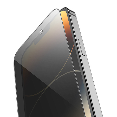 Защитное стекло для iPhone 15/16, G15, HOCO, Guardian shield series full-screen anti-spy tempered glass, черное