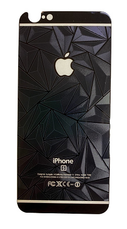 Защитное стекло на iPhone 6/6S, 2в1, черное, X-CASE