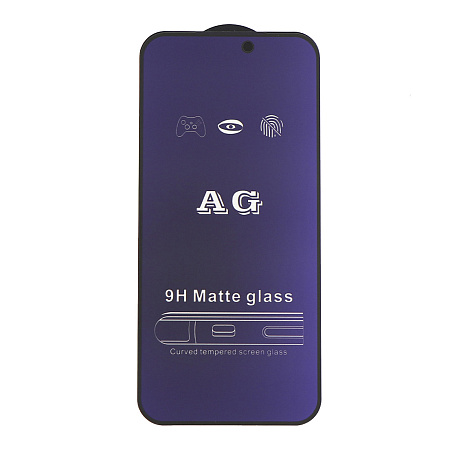 Защитное стекло на iPhone 17 Pro Max, Anti-blue ray матовый, черный, X-CASE