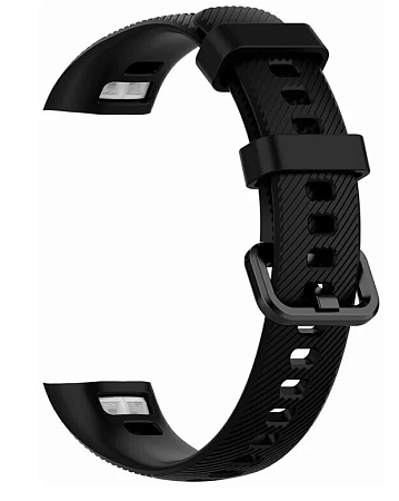 Силиконовый ремешок на руку для Huawei Honor band 4/5, черный