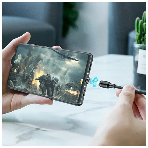 USB Кабель Micro, HOCO, X52 Magnetic, черный