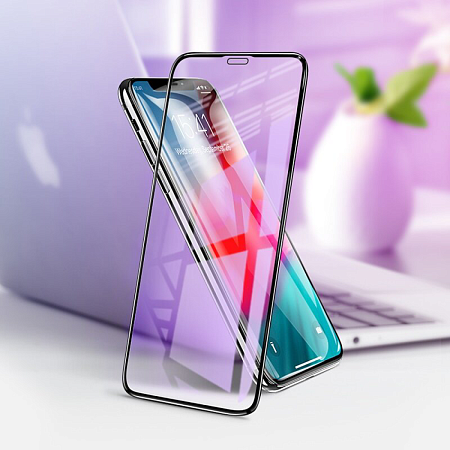 Защитное стекло на iPhone XS Max/11 Pro Max (A5), HOCO, New 3D quick-adhesive anti-blue ray tempered glassr , черное