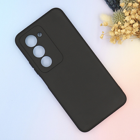Чехол силиконовый для Xiaomi Redmi 15 (4G), с микрофиброй внутри, с защитой камеры, X-CASE, черный