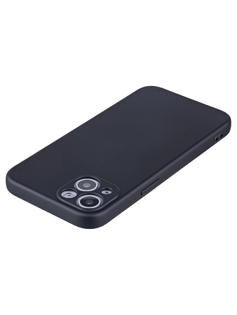 Чехол силиконовый для iPhone 13 (6.1), good quality, с защитой камеры, X-CASE, черный