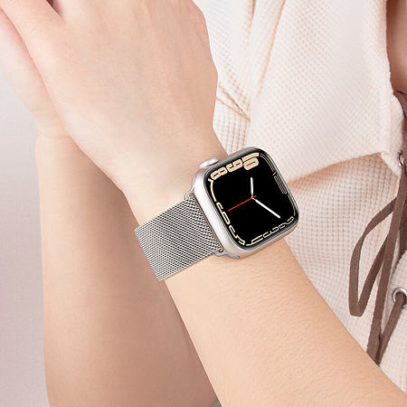 Ремешок на руку для Apple Watch 44/45/46/49 мм, HOCO, WA03, Milanese loop, серый