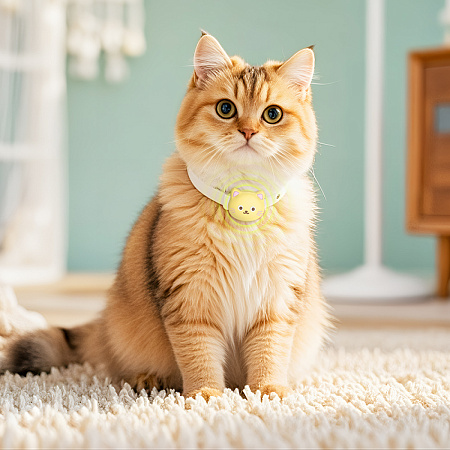 Устройство для поиска вещей E91D, синхронизация с IOS, Носо, в виде кошки, молочный белый