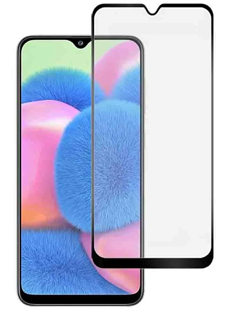 Защитное стекло на Samsung Galaxy M20, Silk Screen 2.5D, черный, X-CASE