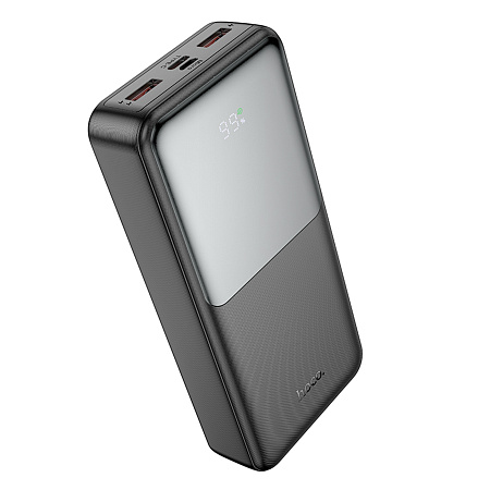 Универсальный Доп. Аккумулятор 20000mAh, J136A, HOCO, выход: 2 USB (22.5W)+1 PD (20W) с дисплеем, черный