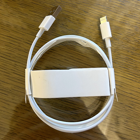 USB дата кабель Lighting, белый