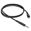AUX Audio кабель 3,5 мм на Lightning, UPA18, HOCO, черный