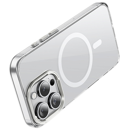 Чехол для iPhone 16 Pro, TPU 1.3 mm, Магнитный (MagSafe), AS11, HOCO, прозрачный