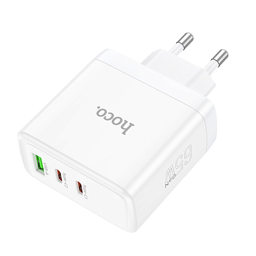 Сетевое зарядное устройство, 3 PD 45W/20W + 1 USB 18W (N30), HOCO, белый