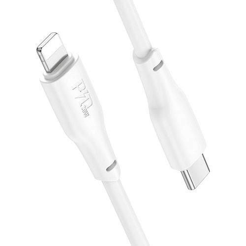 Кабель Lightning to Type-C (PD), HOCO, X93, 1м, 20W, белый