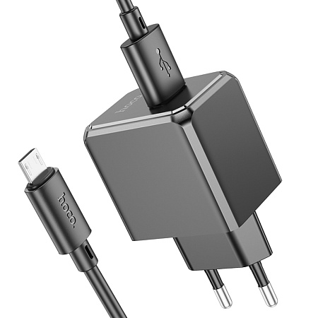 Сетевое зарядное устройство, 1 USB 2.1A (CS11A), HOCO, Micro, черный