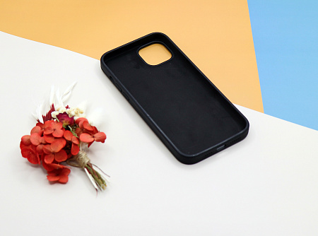 Чехол-накладка для iPhone 14 Plus, Silicon Case, без лого, черный