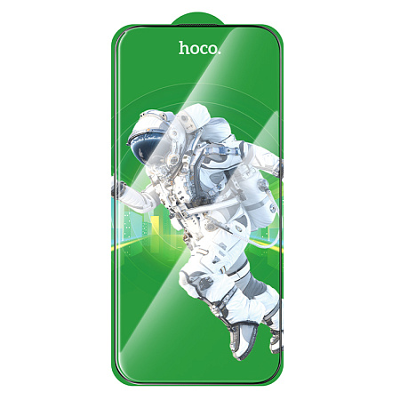 Защитное стекло для iPhone 17 Air, G16, HOCO, Guardian shield series full-screen 5D large arc tempered glass, черное