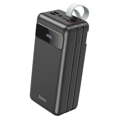 Универсальный Доп. Аккумулятор 60000mAh, J86B, HOCO, выход 2 USB +1 PD (20W), вход Micro/Type-C, с дисплеем, черный