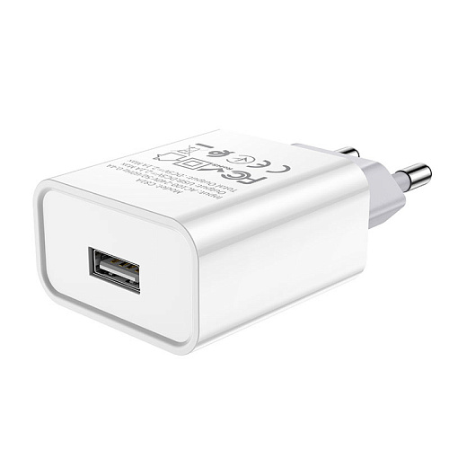 Сетевое зарядное устройство, 1 USB 2.1A (C81A), HOCO, белый