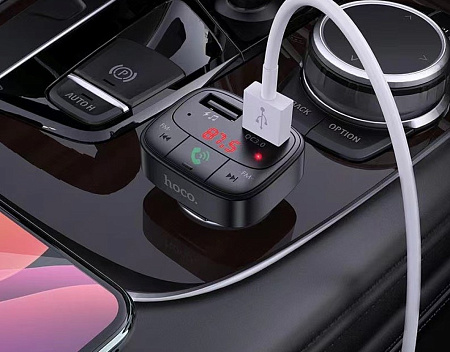 Bluetooth FM модулятор, E59, HOCO, черный