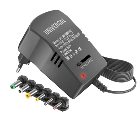 Блок питания 3V/4.5V/6V/7.5V/9V/12V, 3A, 30W, универсальный регулируемый с адаптерами